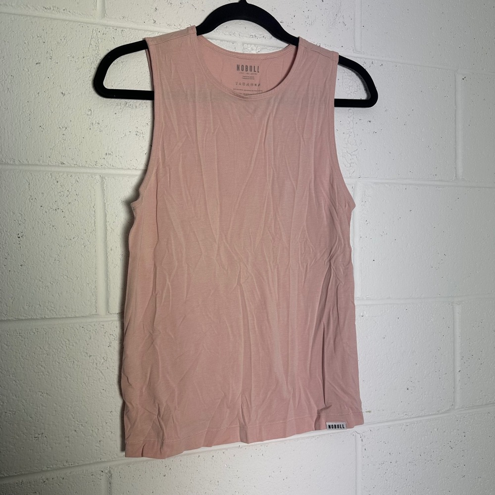NOBULL Womens Muscle Tank Top Dusty Rose Pink Sleeveless Training Shirt XS